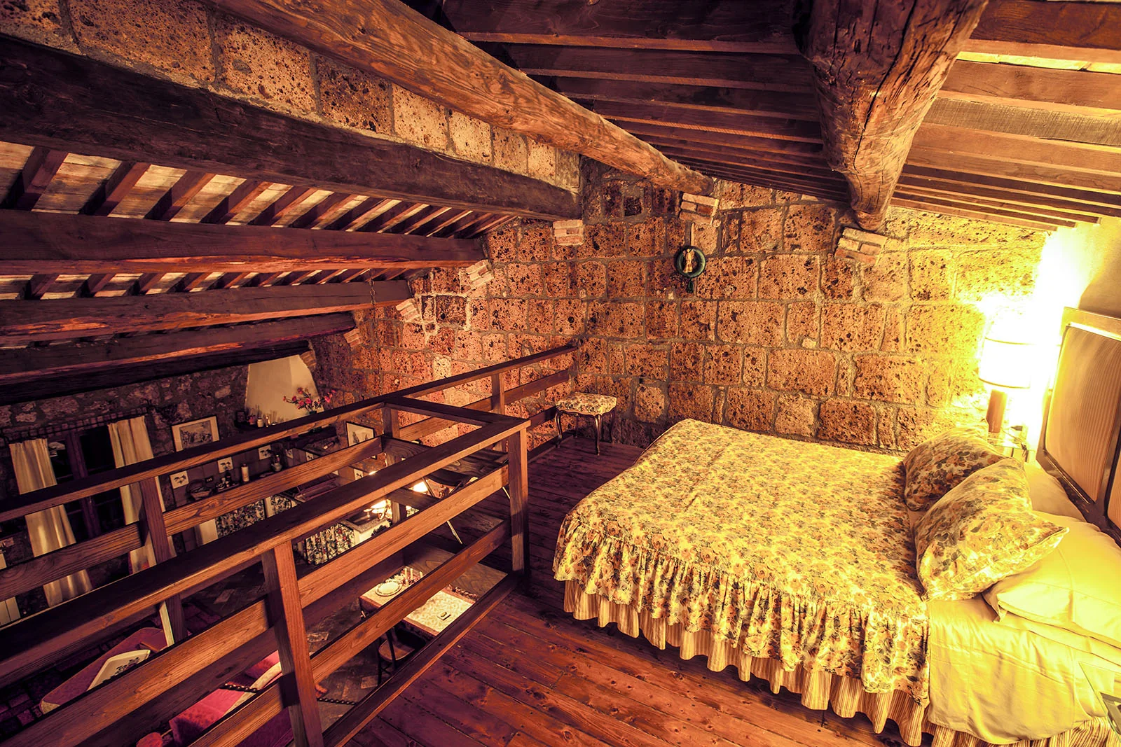 Loggia double bedroom on the mezzanine